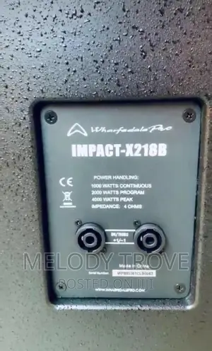 Wharfedale Pro Impact-X218b Passive Double Bass Speakers.