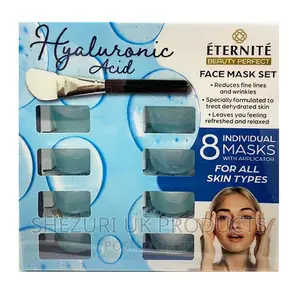 Hyaluronic Acid Face Mask Set X 8 Pots Applicator