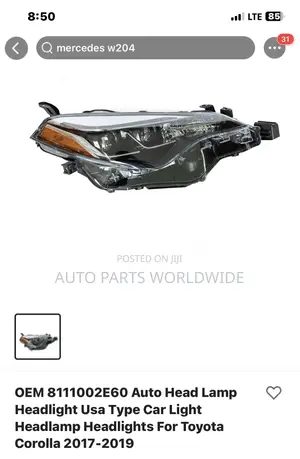 Toyota Corolla Headlights Full LED Sports 2014-2019