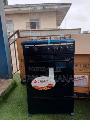 Black Oven Grill Gas Cooker 4 Burner 4 Burner 4 Burner