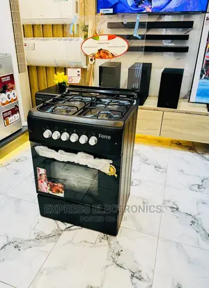 Smart Cool  Price 4burner 60/60 Gas Cooker Oven Grill Black