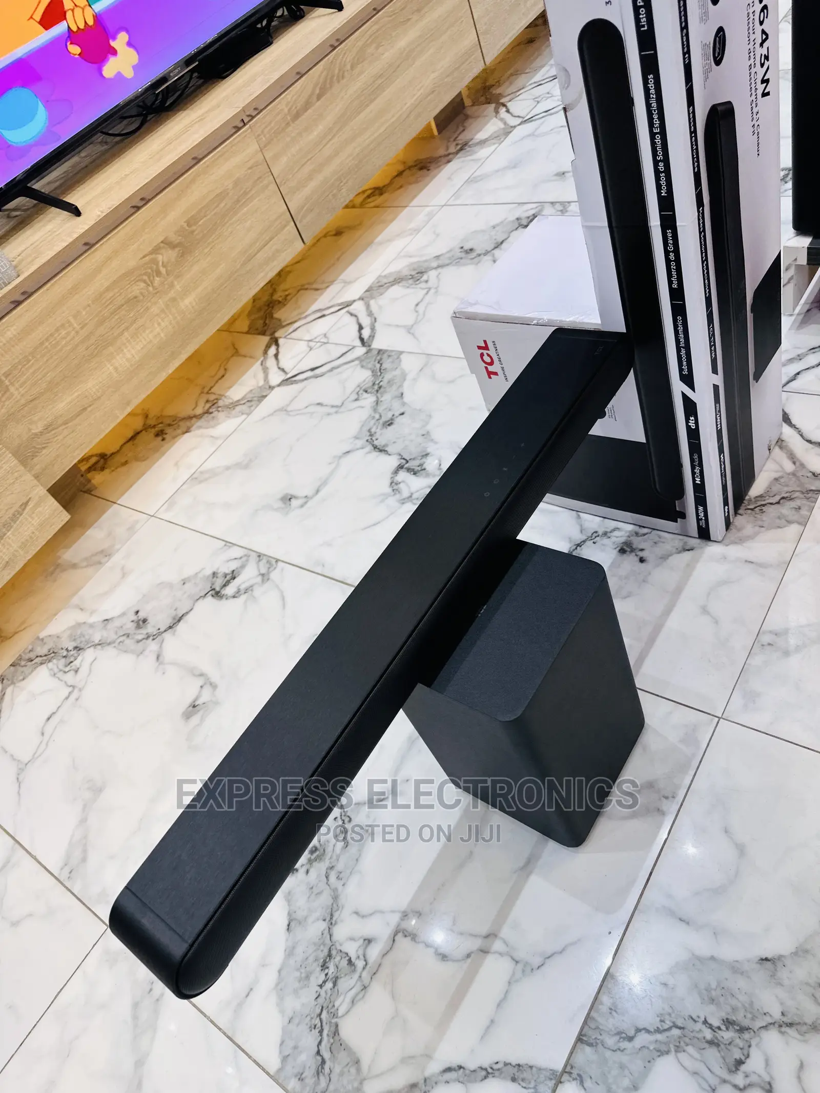 Presented TCL Soundbar System S643W With Woofer Black