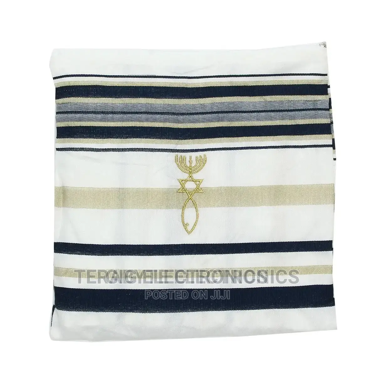 Prayer Shawl Israel - Navy Blue - 55CM X 180 Medium Size