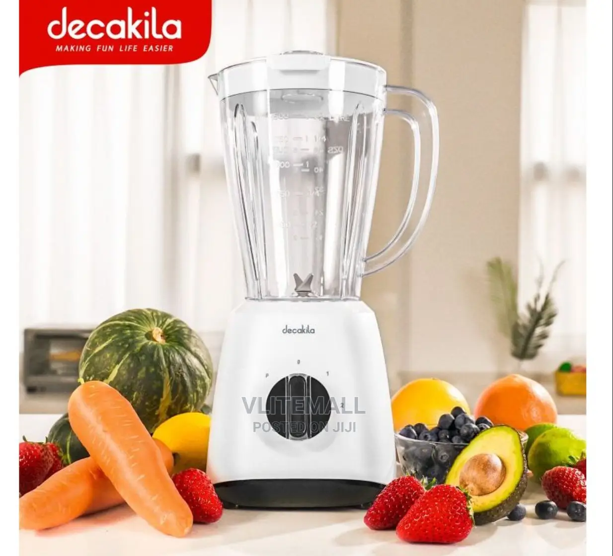 Decakila Stand Blender 1.5L (KEJB001W)