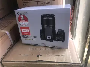 Sleek Canon EOS 250D DSLR Camera With 18-55mm STM Lens