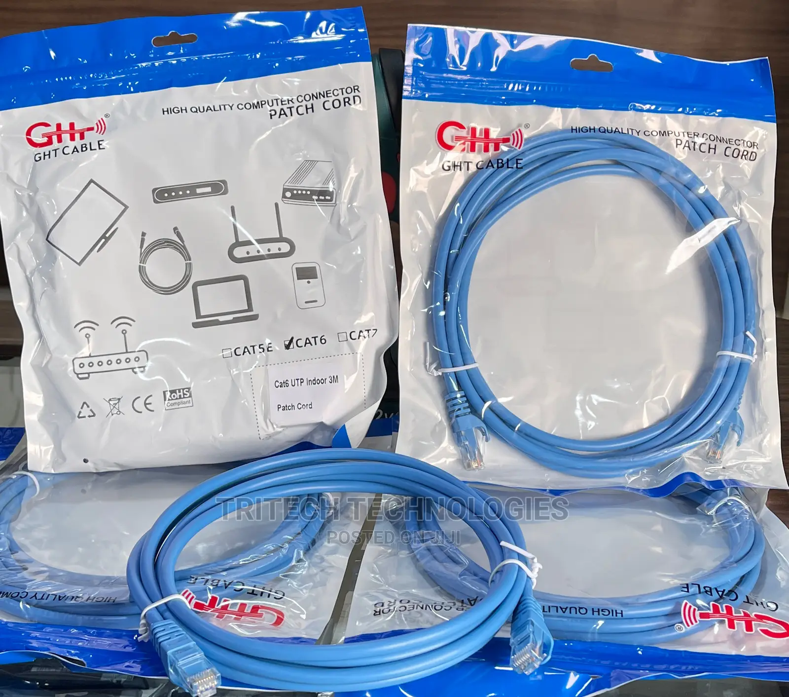 GHT Cat6 High Quality Patch Cord 3M
