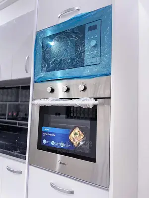 Stainless Steel Promo 2 Set Midea 60cm Microwave and Oven Builtin