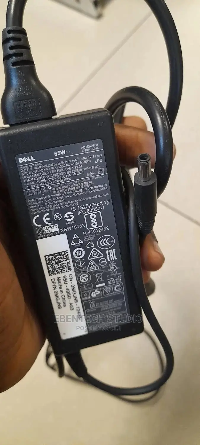 Dell 65W Small Pin Complete Charger 19.5v 3.34A Original