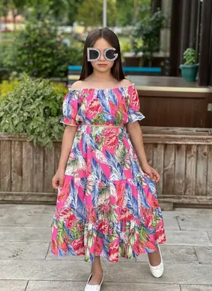 Beautiful Floral Skirt and Blouse