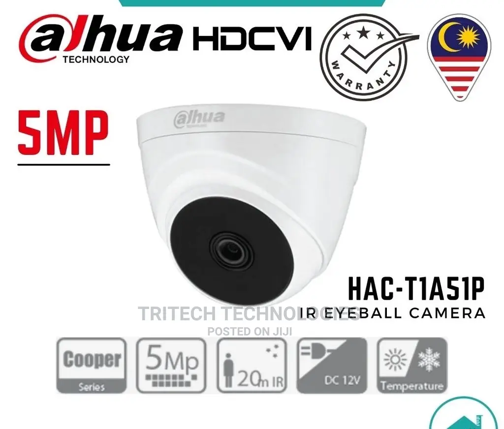 Dahua 5mp Analog Indoor Camera Hac-T1a51p-A