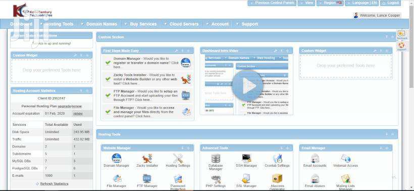 Shared Web Hosting For 1 Year