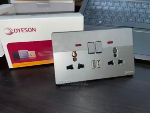 Dyeson Double Socket With USB Gray(R2.5)