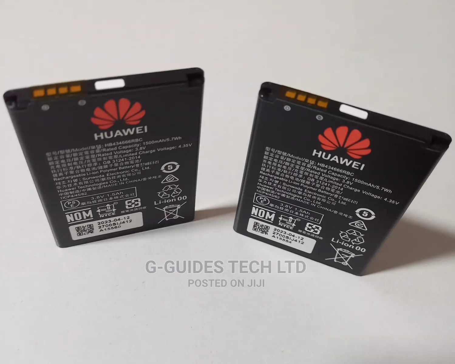 Huawei 3.8V 1500mah Rechargeable Battery, Huawei 4G Battery