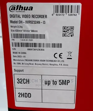 Dahua DVR 32ch Up to 5mp Dh-Xvr5232an-13