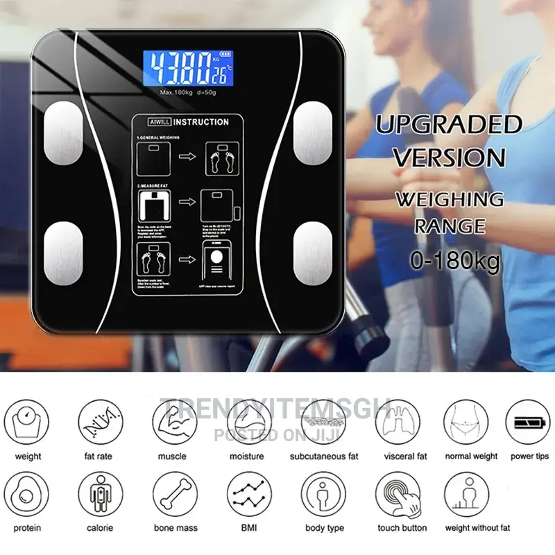 Smart Wireless Bathroom Body Fat Scale