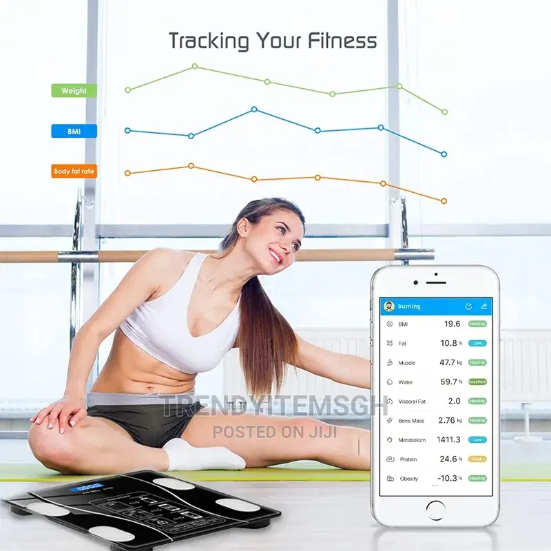Smart Wireless Bathroom Body Fat Scale