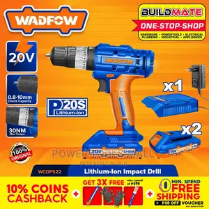 Wadfow 20V Impact Drill