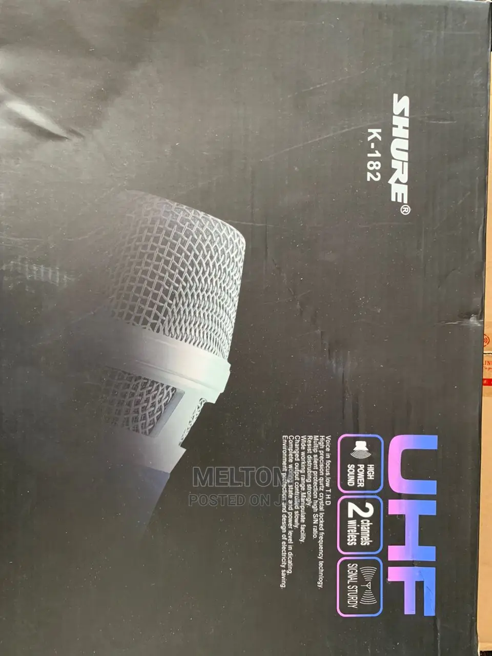 Shure 2in1 Uhf Cordless Microphone (K-182)