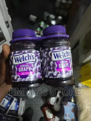 Welch Grape Jelly, Smuckers' Strawberry Jam and Jiff Peanut