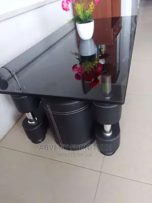 Center Table With Two Stools