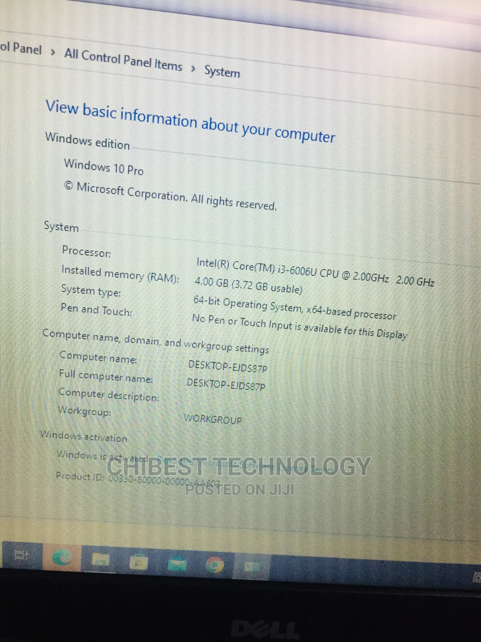Laptop Dell Latitude 13 3380 4GB Intel Core I3 HDD 500GB