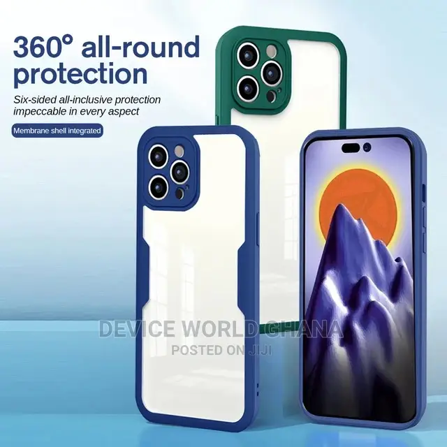 360 Transparent Shockprof Case 4 iPhone 14promax 14p 13pm 12