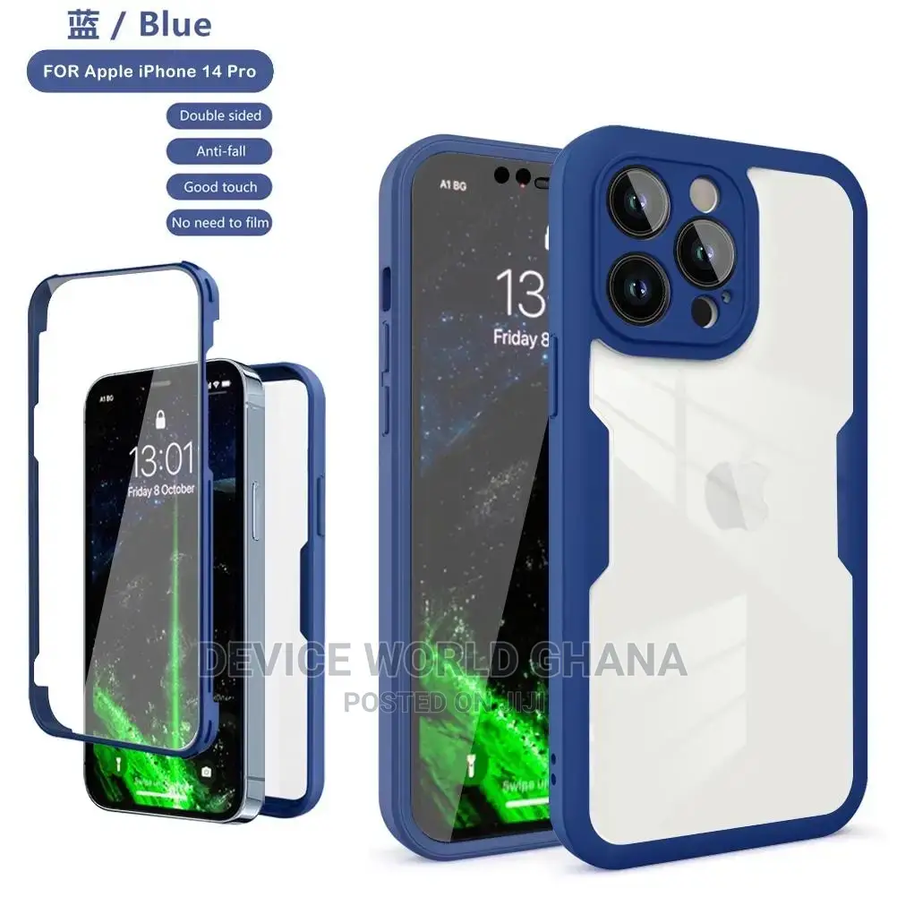 360 Transparent Shockprof Case 4 iPhone 14promax 14p 13pm 12