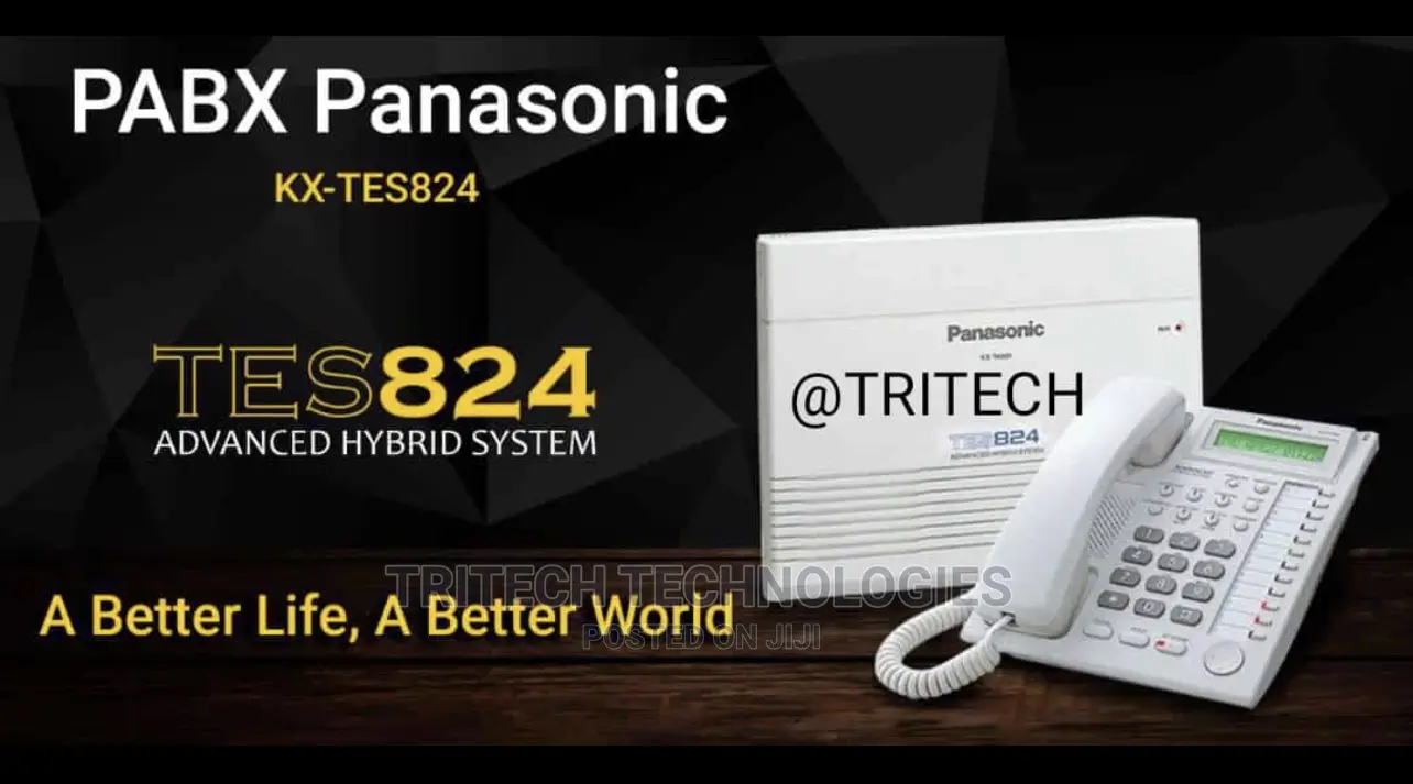 Panasonic Pabx Kx-Tes824 With Console 3line 8ext