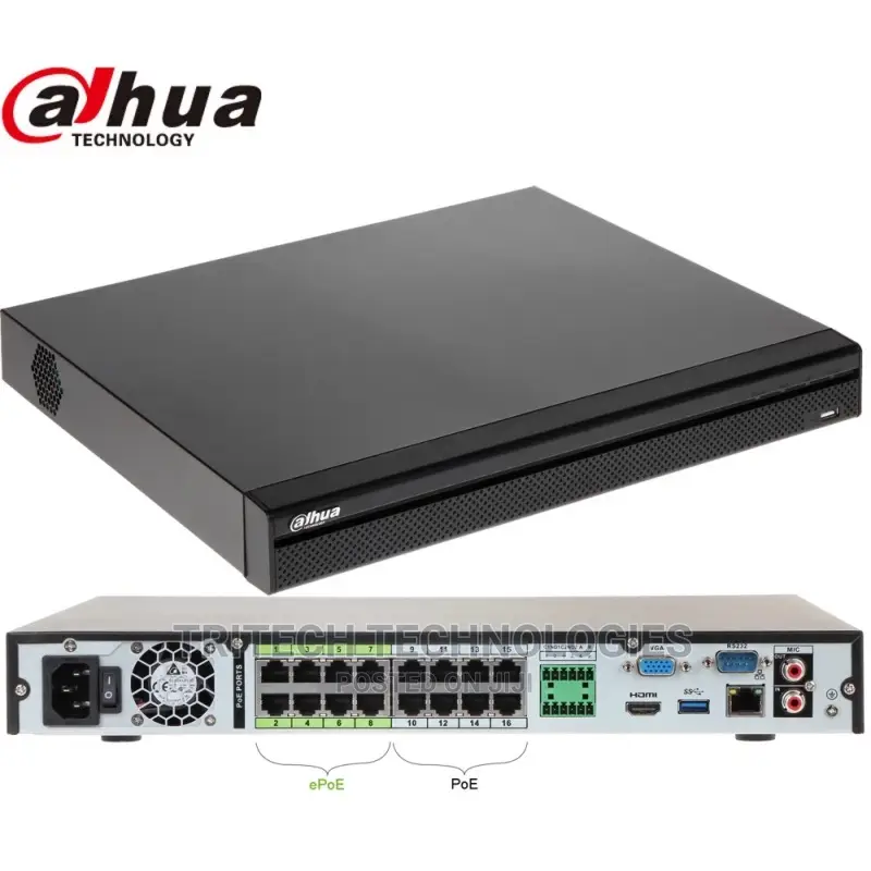 Dahua 16ch NVR With Poe 16p Nvr5216-16p-4ks2e