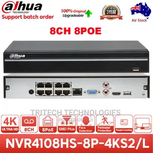 Dahua Nvr4108hs-8p-4ks2/ 8 Channel 1 HDD 1U 8poe