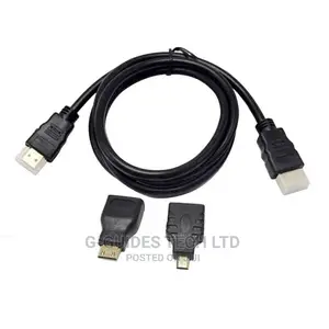 3 In 1 Mini HDMI To Hdmi, Micro HDMI To HDMI Cable 1.5M