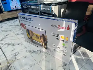 Free Wall Bracket Inbuilt Satellite Decoder Nasco 55”UHD 