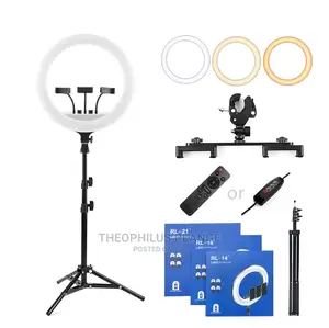 14 Inches Higher Quality Ring Light With Adjustable Stands.