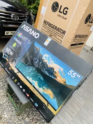Reliable Asano 55 Inch Uhd Smart Satelite Tv-Black