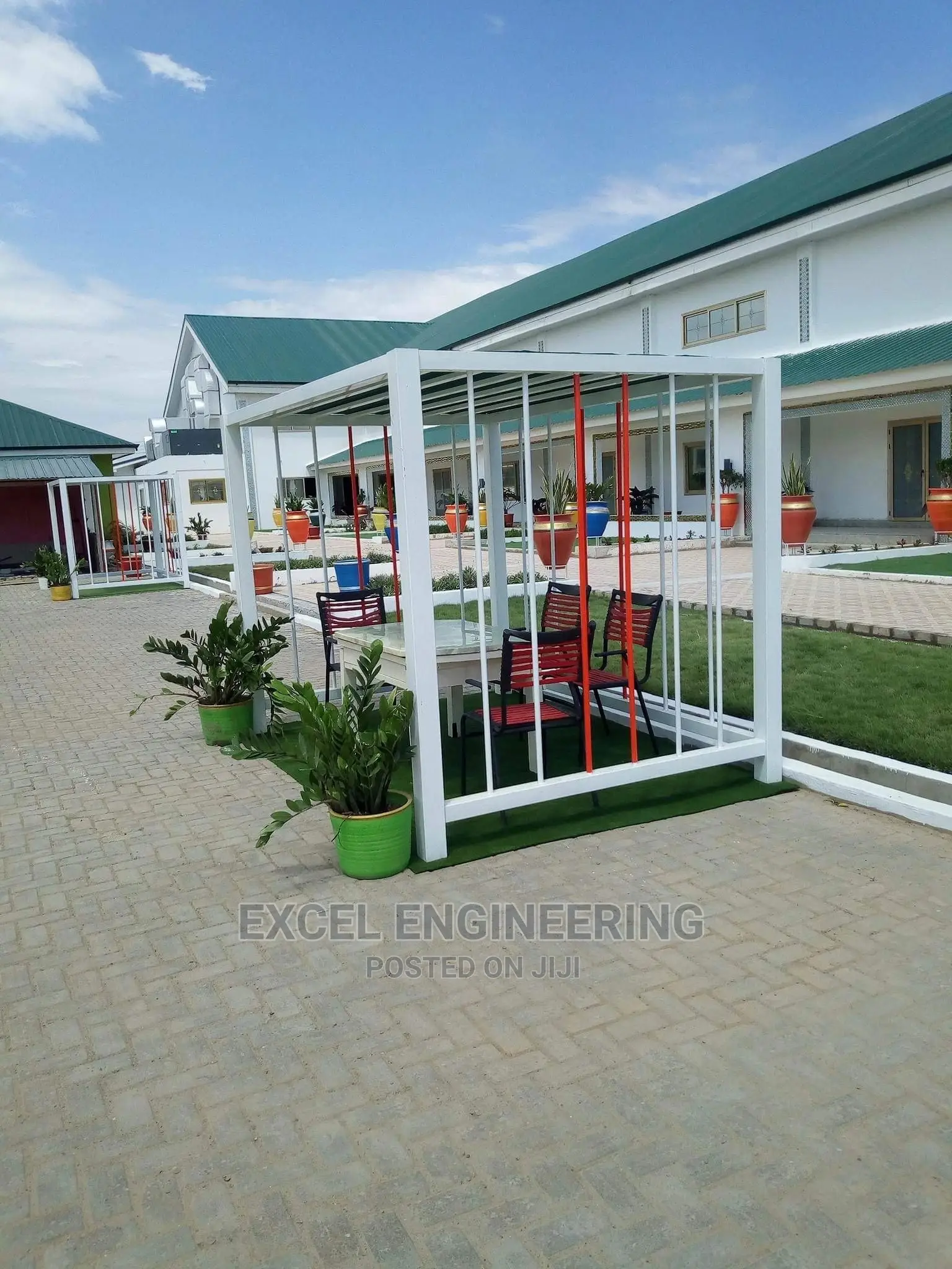 Flower Pot Shelves and Garden Chairs
