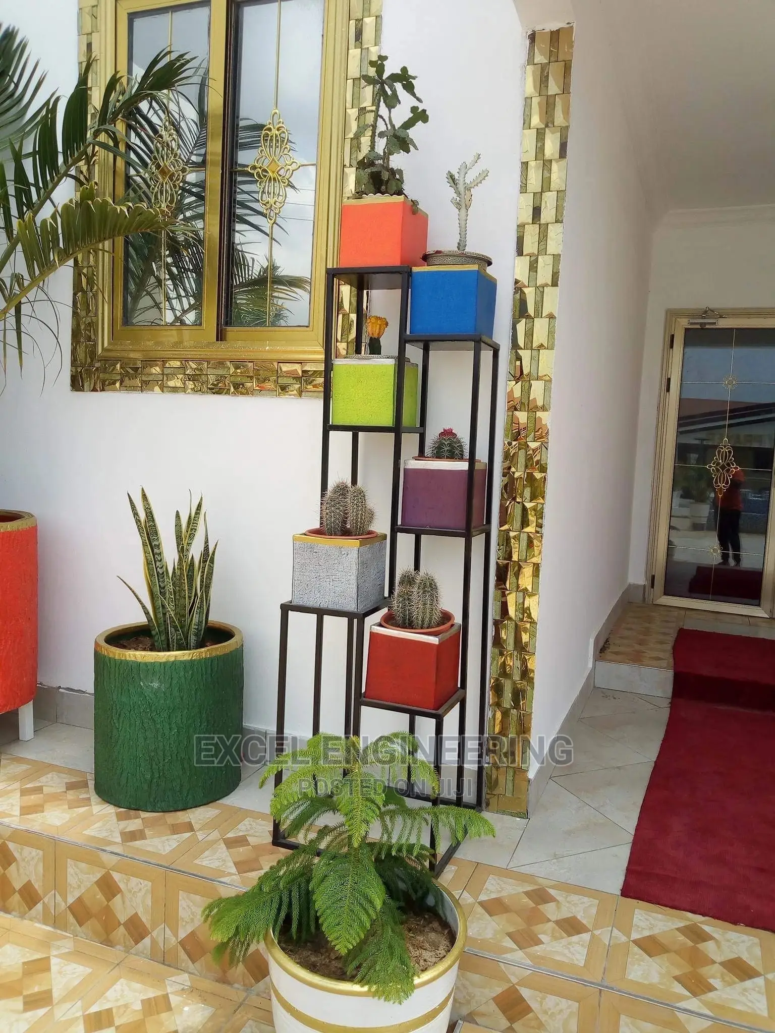 Flower Pot Shelves and Garden Chairs