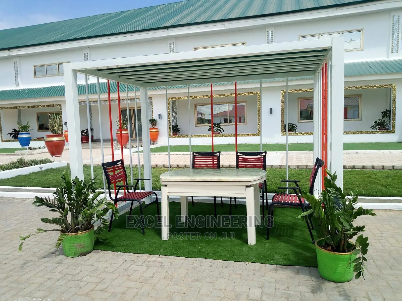 Flower Pot Shelves and Garden Chairs