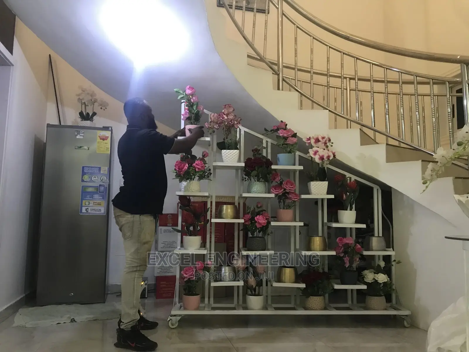Flower Pot Shelves and Garden Chairs