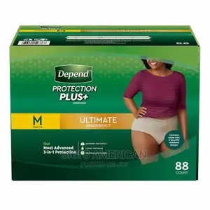 Depend Protection Plus+ Adult Diapers Pull Ups