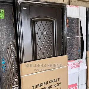 Standard Turkish Steel Metallic Security Door+Key+Handle