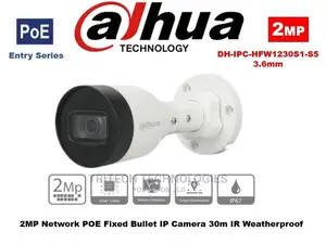 Dahua 2mp IP Camera Dh-Ipc-Hfw1230s1-S5 3.6mm
