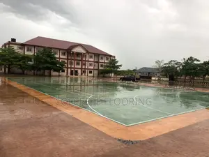 Basketball Court Stamped Concrete #10