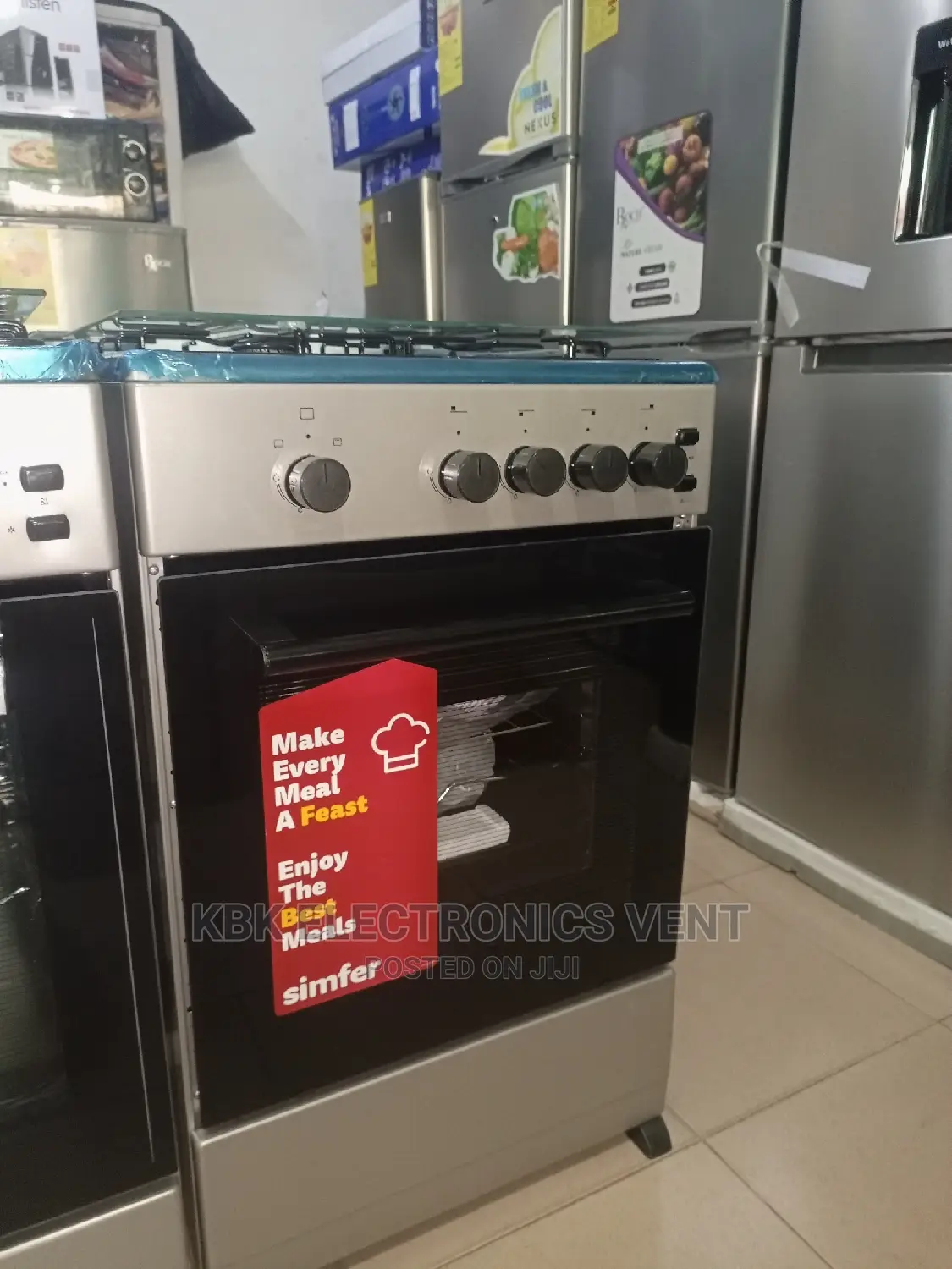 Simfer 50*50 4burner Gas Cooker Oven+ Grill