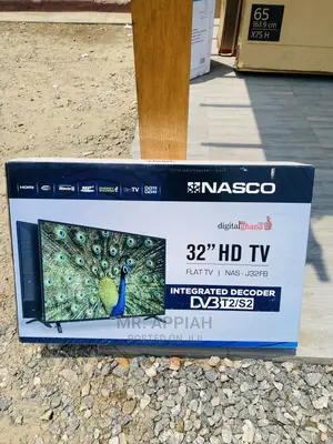 Reliable Nasco Digital Satelite LED Tv(32 Inch)Black Color.