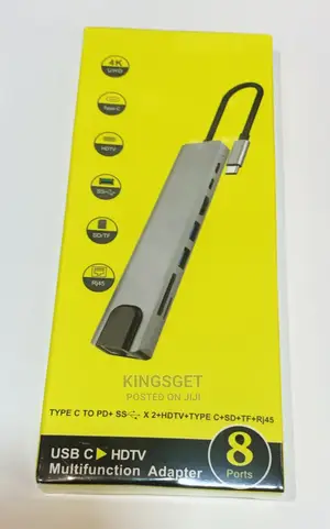 USB Type C 8 in 1 Adapter