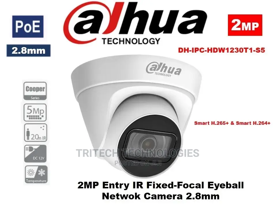 Dahua 2mp IP Camera Dh-Ipc-Hdw1230t1-S5