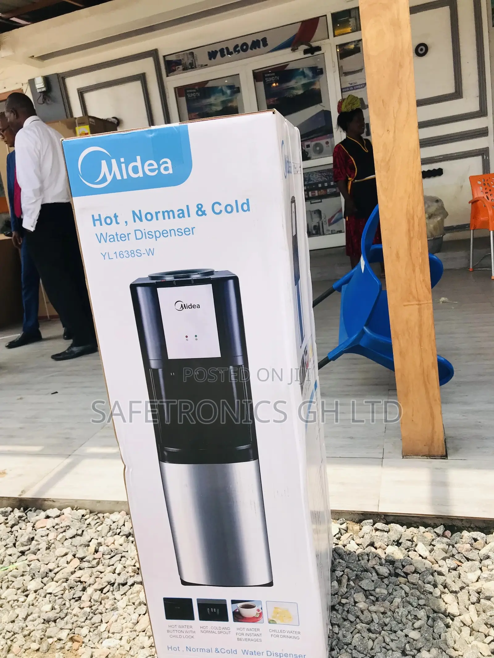 Sealed in Box Water Dispenser Hot and Cold Midea Yl1638s-W
