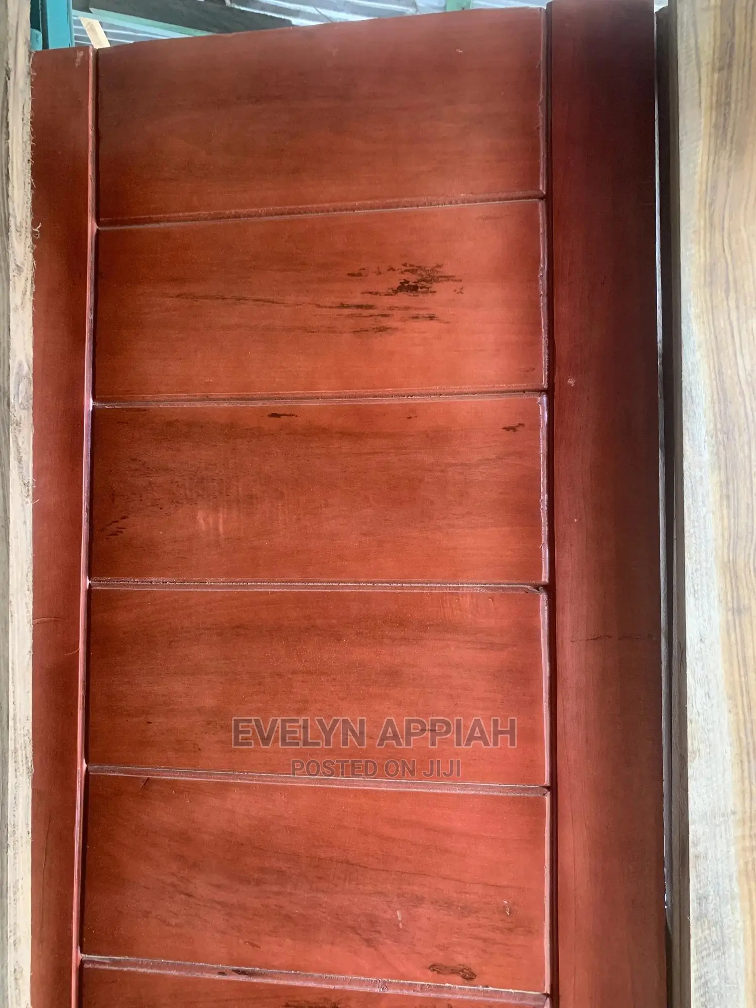 Spray Red Wood Door