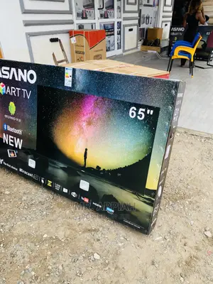 High Quality Asano 65 Inch Uhd Satelite Tv(Black)