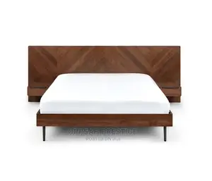 Nera Walnut California King Bed With Nightstands Set